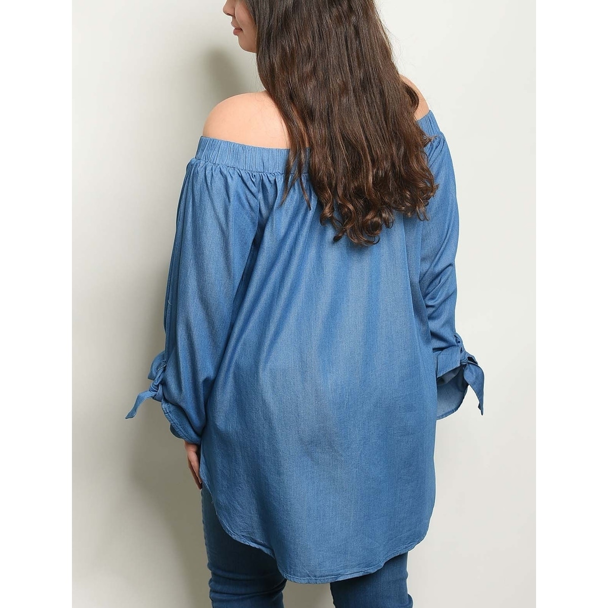 plus size denim tunic