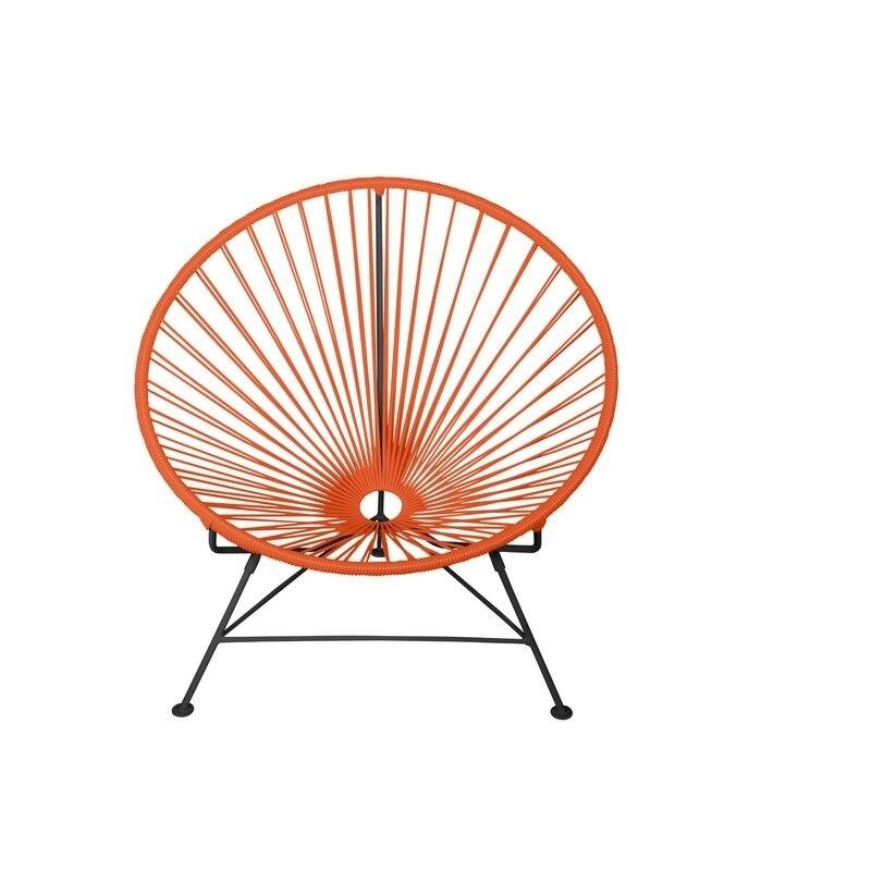 Acapulco outdoor/indoor lounge chair, Black - Orange