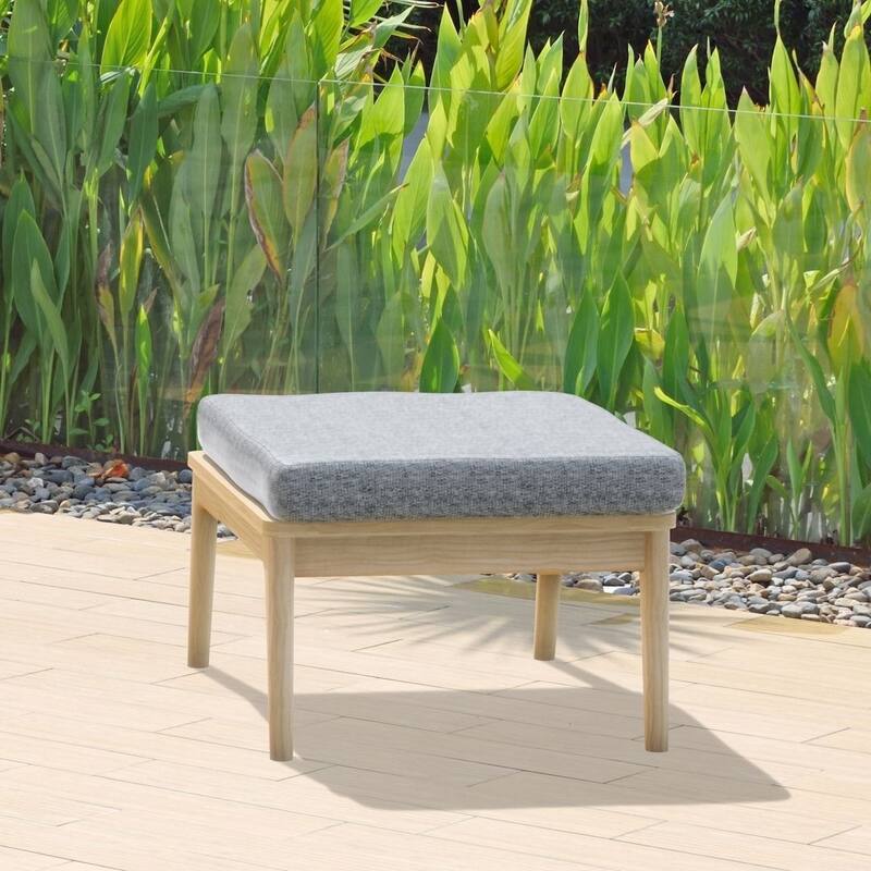 Nordic 6pc Outdoor Patio Solid Teak Wood Conversation Seating Set - 6 Piece
