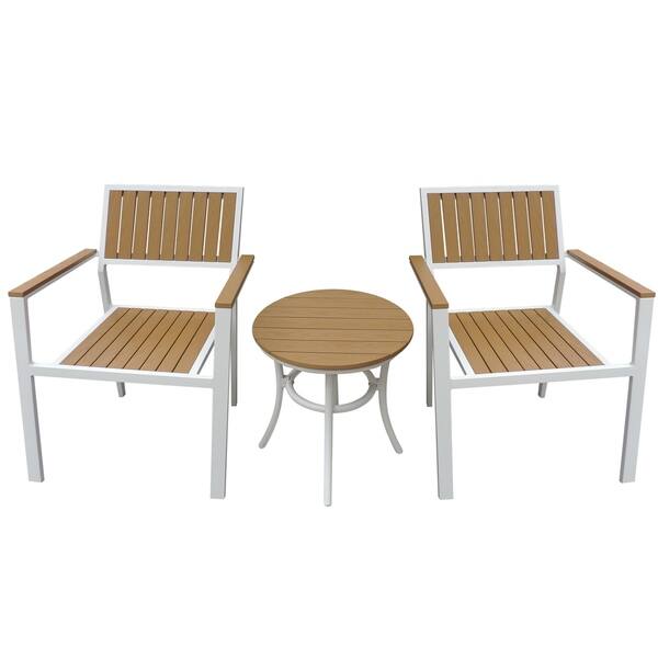 Shop Black Friday Deals On Patio Furniture Set With White Frame Wood Finish On Sale Overstock 28167341