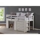 Sweet Dreams Low Loft in White and Grey Size - Twin - Thumbnail 1