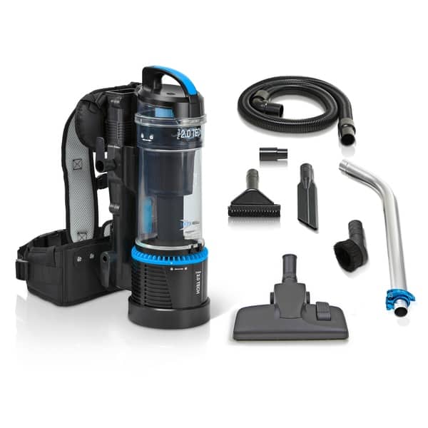 slide 2 of 4, 1 Hour Prolux 2.0 Cordless Bagless Backpack Vacuum with Lithium Ion Batteries