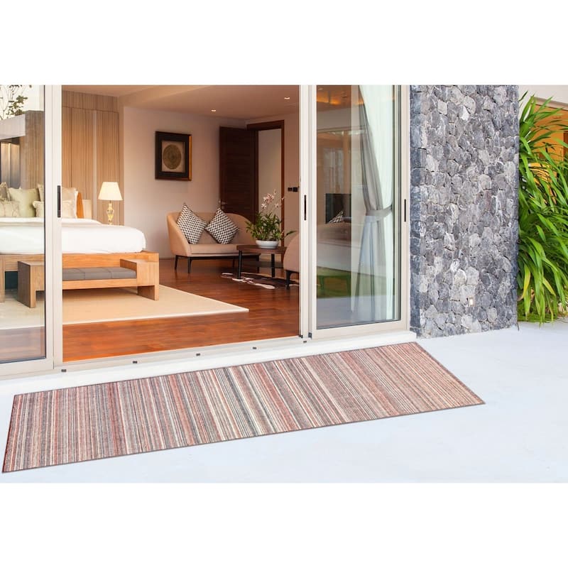 Liora Manne Dakota Stripe Indoor/Outdoor Rug