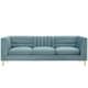 preview thumbnail 10 of 14, Silver Orchid Adams Channel Tufted Performance Velvet Sofa