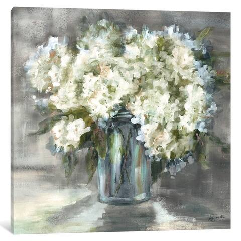 iCanvas "White and Taupe Hydrangeas Sill Life" by Tre Sorelle Studios