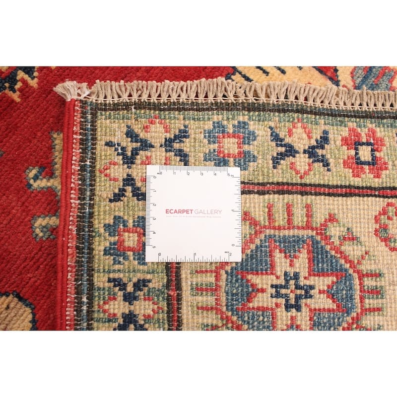 Hand-knotted Finest Gazni Copper, Cream Wool Rug - 4'11" x 6'8"/4'11 x 6'8