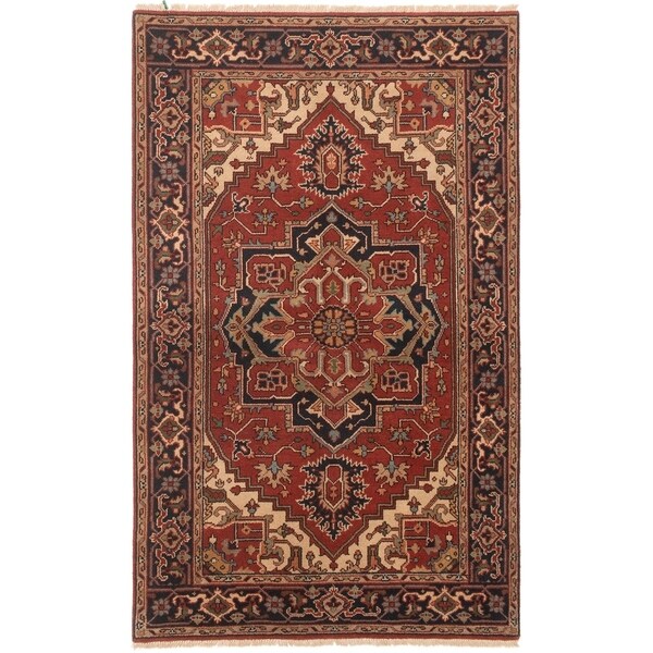 ECARPETGALLERY Serapi Heritage Copper, Cream Rug - 5'0 x 8'0