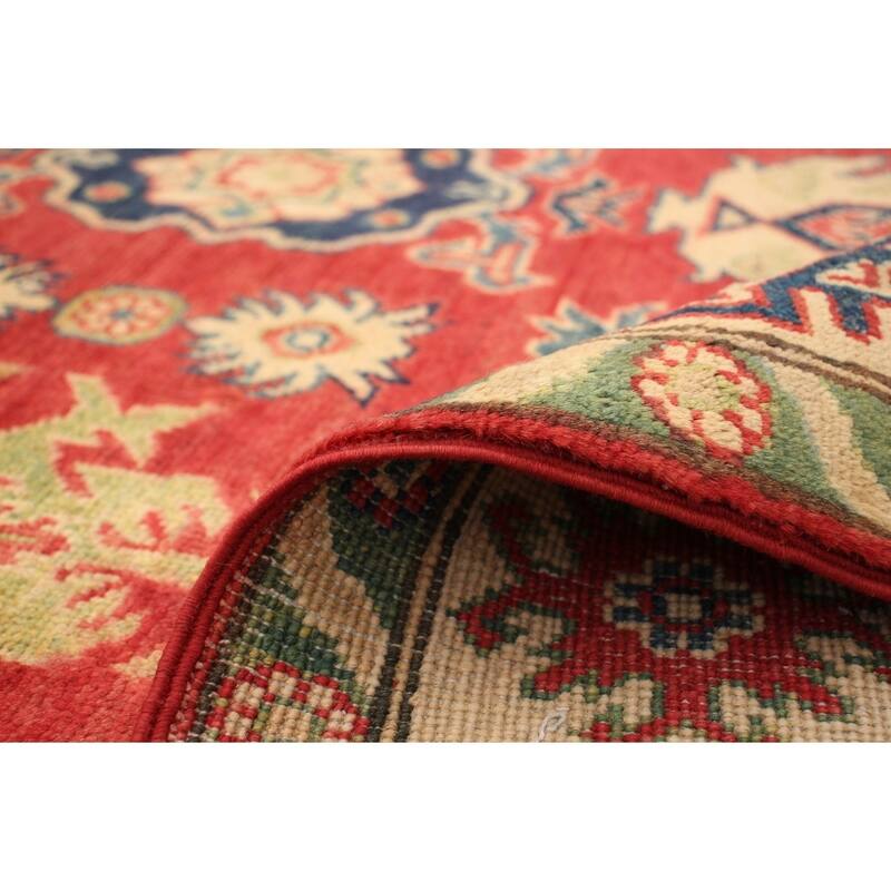 Hand-knotted Finest Gazni Red Wool Rug - 4'10 x 6'9/4'10" x 6'9"