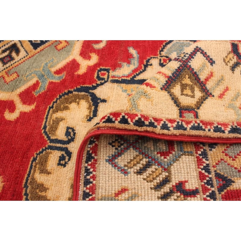 Hand-knotted Finest Gazni Cream, Copper Wool Rug - 2'7 x 9'9/2'7" x 9'9" Runner