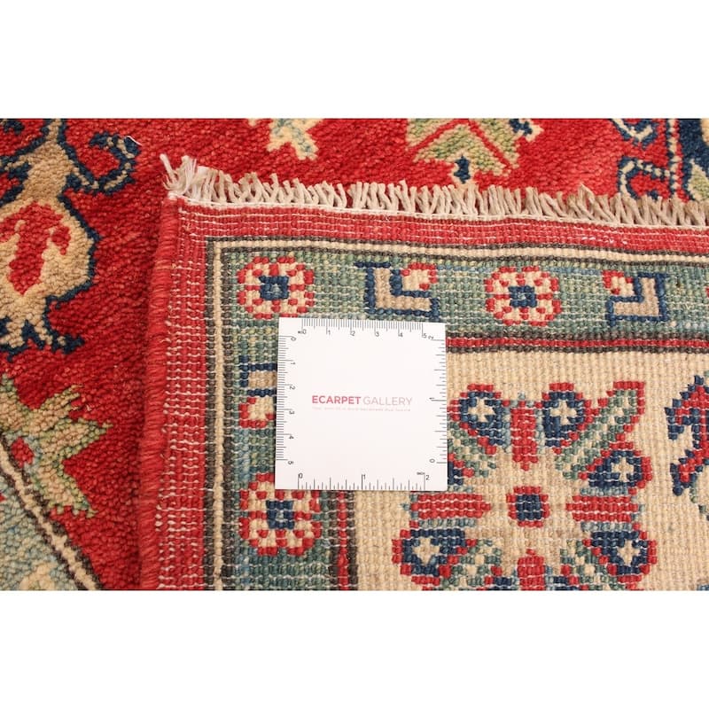Hand-knotted Finest Gazni Copper, Cream Wool Rug - 5'0" x 6'9"/5'0 x 6'9