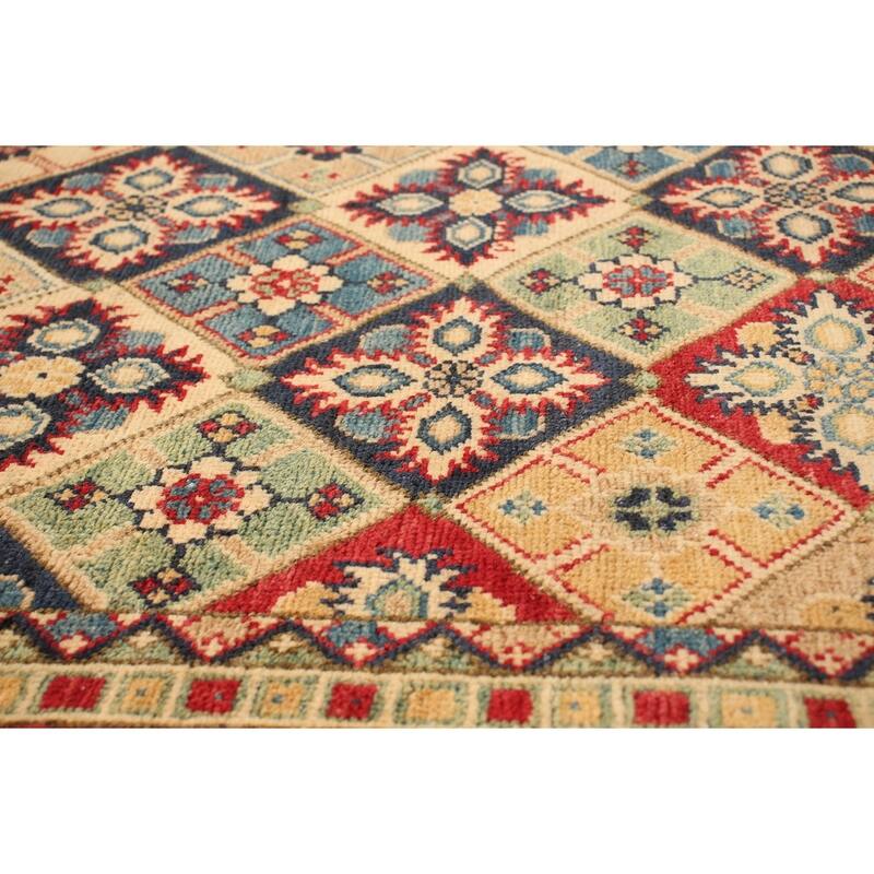 Hand-knotted Finest Gazni Navy, Red Wool Rug - 4'10 x 6'4/4'10" x 6'4"
