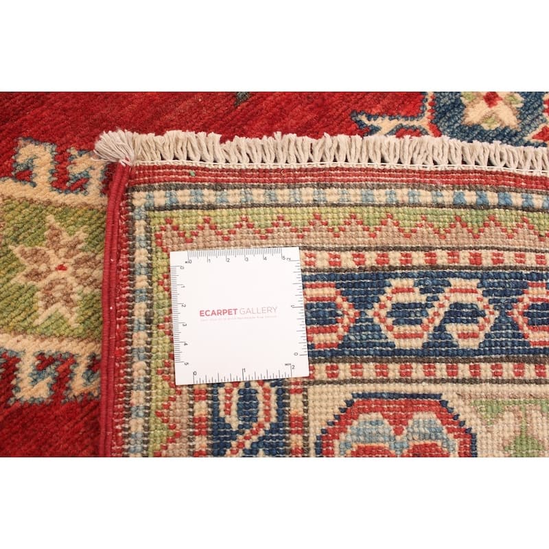 Hand-knotted Finest Gazni Cream, Copper Wool Rug - 4'10 x 6'8/4'10" x 6'8"