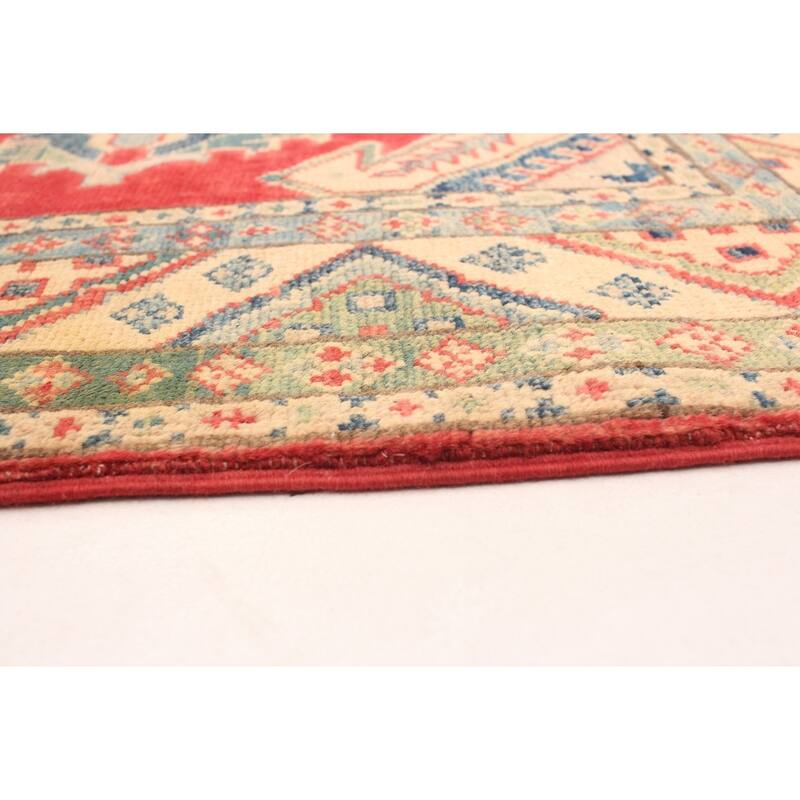 Hand-knotted Finest Gazni Red Wool Rug - 4'10 x 6'6/4'10" x 6'6"