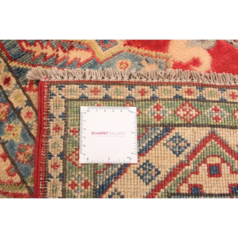 Hand-knotted Finest Gazni Red Wool Rug - 4'10 x 6'6/4'10" x 6'6"