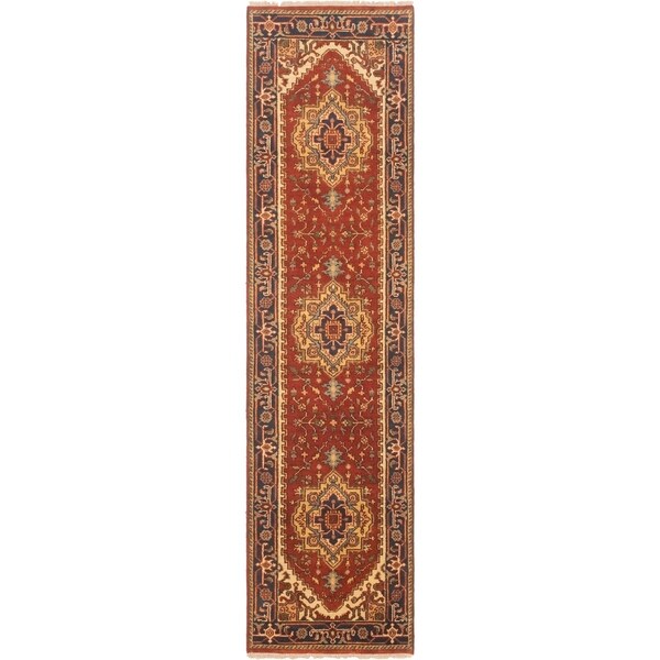 ECARPETGALLERY Serapi Heritage Copper Rug - 2'6 x 10'0