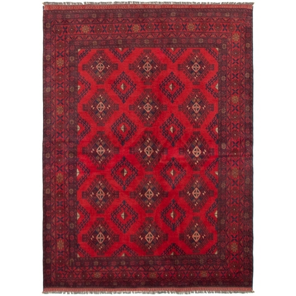 ECARPETGALLERY Finest Khal Mohammadi Red Rug - 5'4 x 7'6