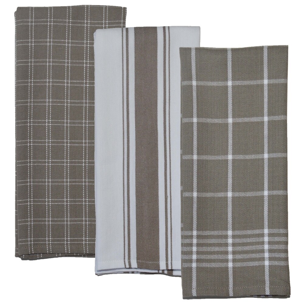 Three Red and White Kitchen Towels by C /& F