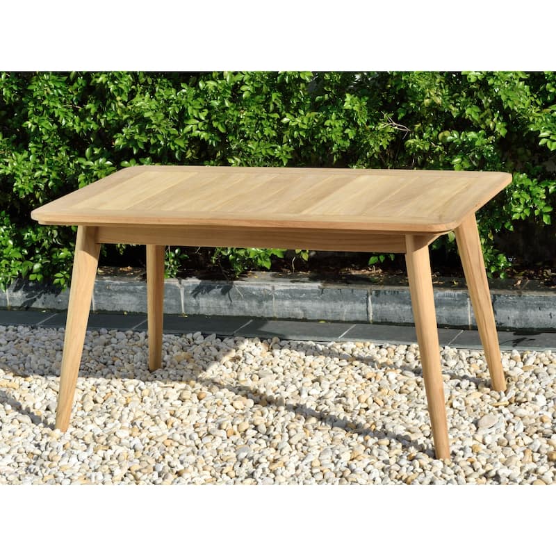 Nordic Patio Teak Wood Rectangular Coffee Table. 100% Teak Wood