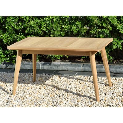 Nordic Patio Teak Wood Rectangular Coffee Table. 100% Teak Wood