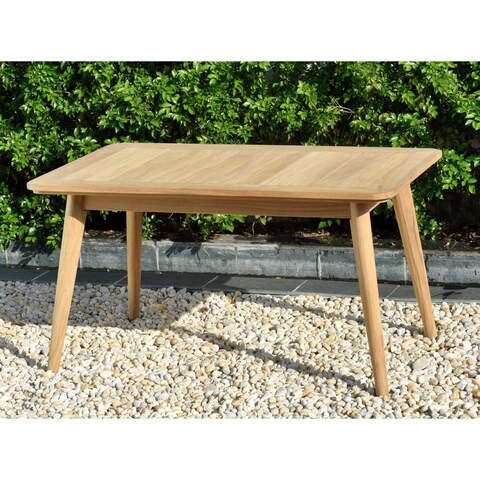 Nordic Patio Teak Wood Rectangular Coffee Table. 100% Teak Wood