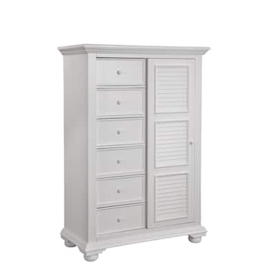 Beachcrest Eggshell White Wood Gentleman's Chest