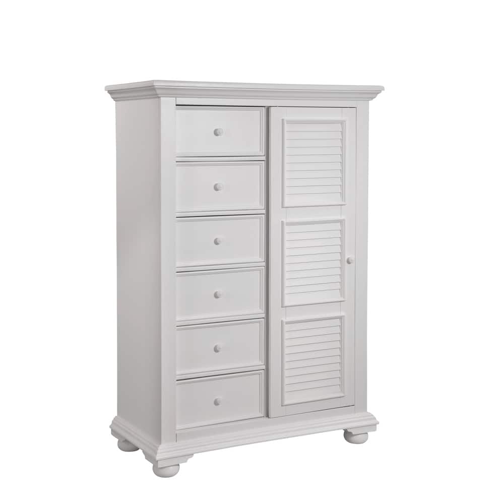 Beachcrest Eggshell White Wood Gentleman's Chest