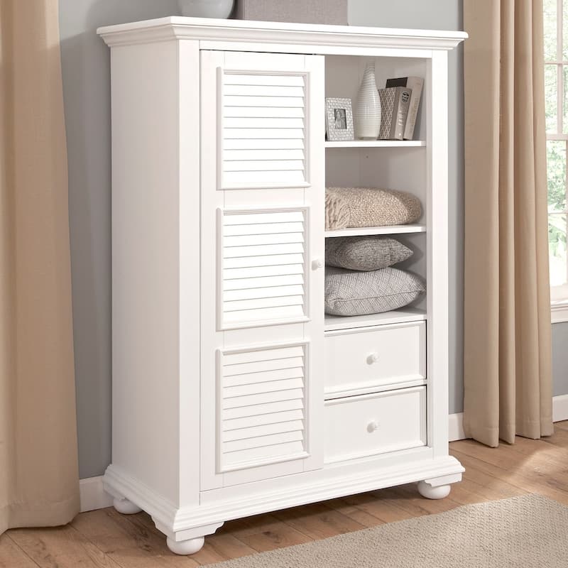 Beachcrest Eggshell White Wood Gentleman's Chest