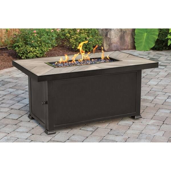 Shop Agio Arlo Rectangular Fire Pit Free Shipping Today