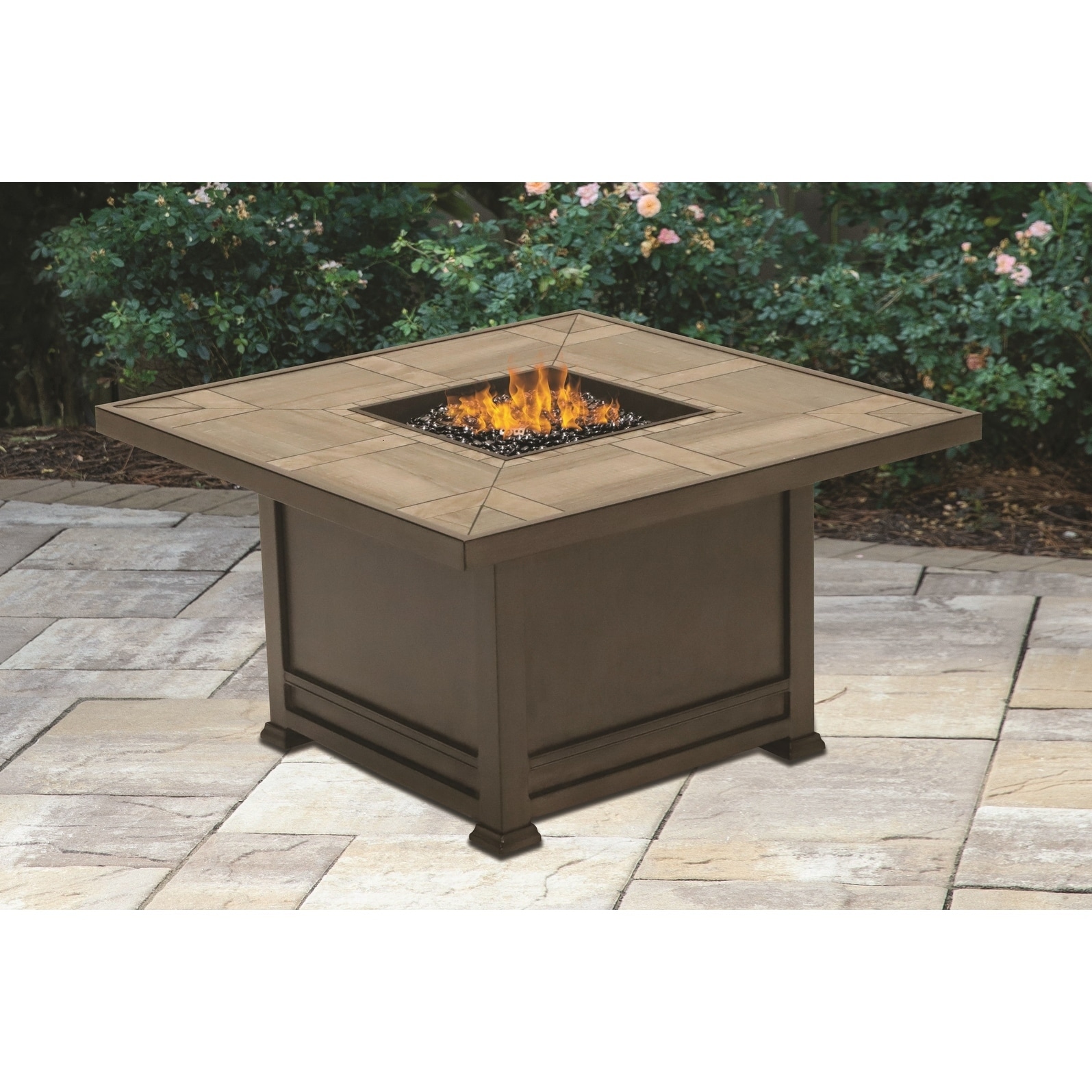 Shop Agio Clayton 44 Square Fire Pit Free Shipping Today