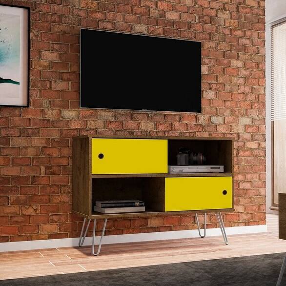 Manhattan Comfort Ulriksfors Mid Century Modern 35 In. Media Cabinet