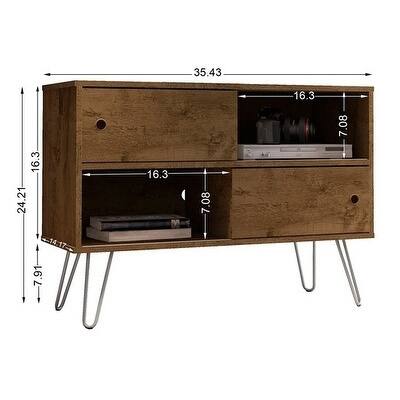 Manhattan Comfort Ulriksfors Mid Century Modern 35 In. Media Cabinet