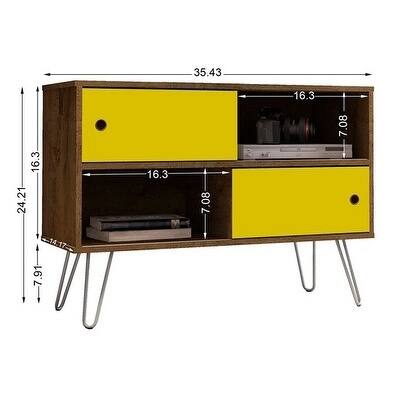 Manhattan Comfort Ulriksfors Mid Century Modern 35 In. Media Cabinet