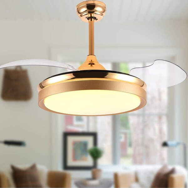 Contemporary Bladeless Ceiling Fan with Light and Remote ...