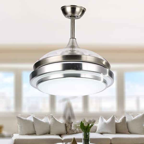 Shop Contemporary Bladeless Ceiling Fan With Light And