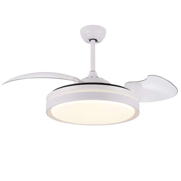 Shop Contemporary Bladeless Ceiling Fan With Light And