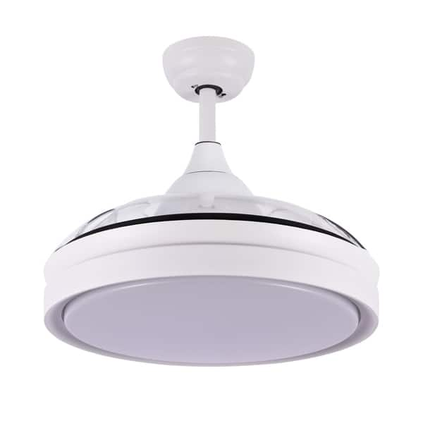 Shop Contemporary Bladeless Ceiling Fan With Light And