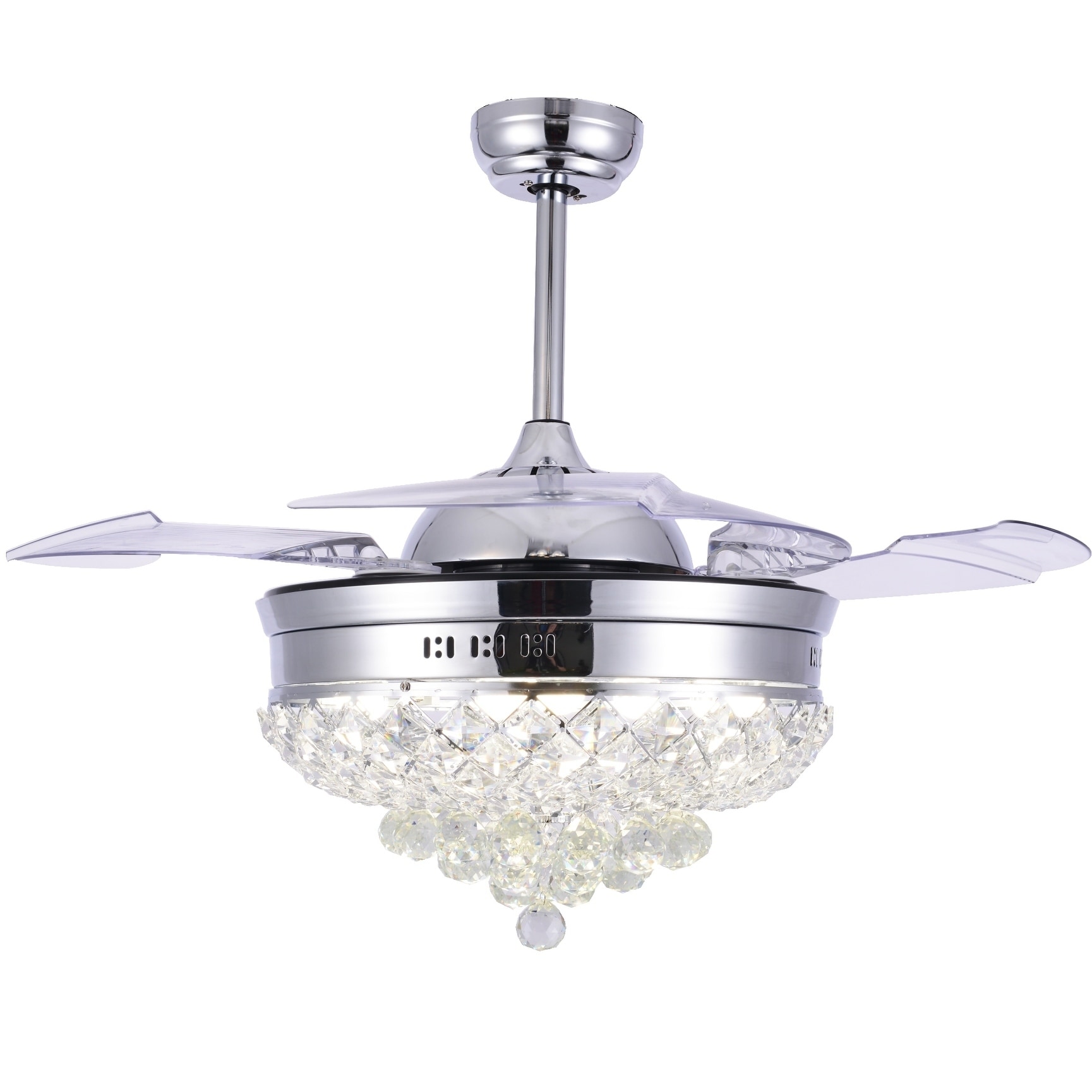 Shop 42 Inch 4 Retractable Blades Fancy Ceiling Fan With Light And