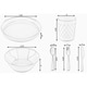 preview thumbnail 6 of 4, 24 Kids Dinnerware Set Plastic 4 Plates Bowls Cups Forks Knives Spoons