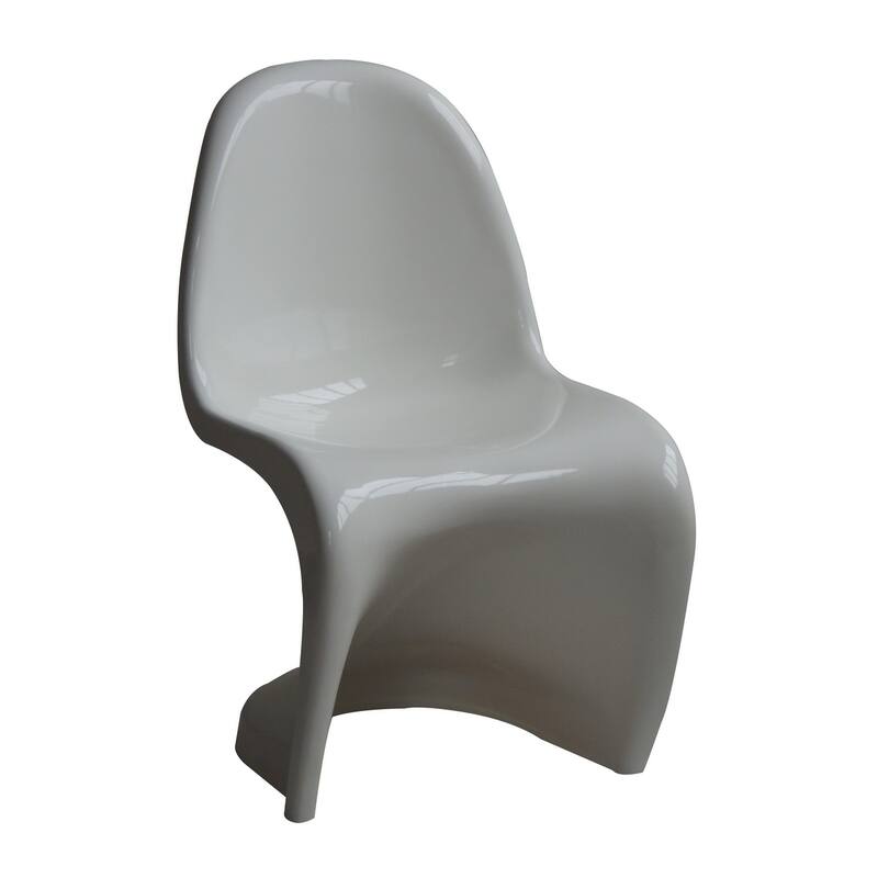 Panton Shape White Dining Chair (Set of 2)
