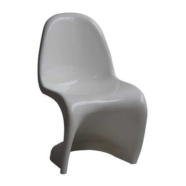 slide 1 of 1, panton Shape White Dining Chair (Set of 2) Dining Height - Set of 2 - White