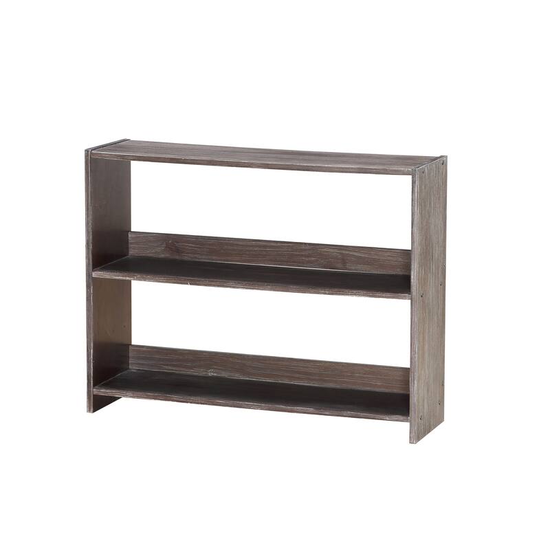 Barn Door Bookcase in Brushed Shadow - N/A - Brushed Shadow