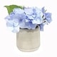 preview thumbnail 2 of 8, 7" Faux Hydrangea Tabletop Floral Arrangement in Pot