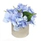 preview thumbnail 1 of 8, 7" Faux Hydrangea Tabletop Floral Arrangement in Pot