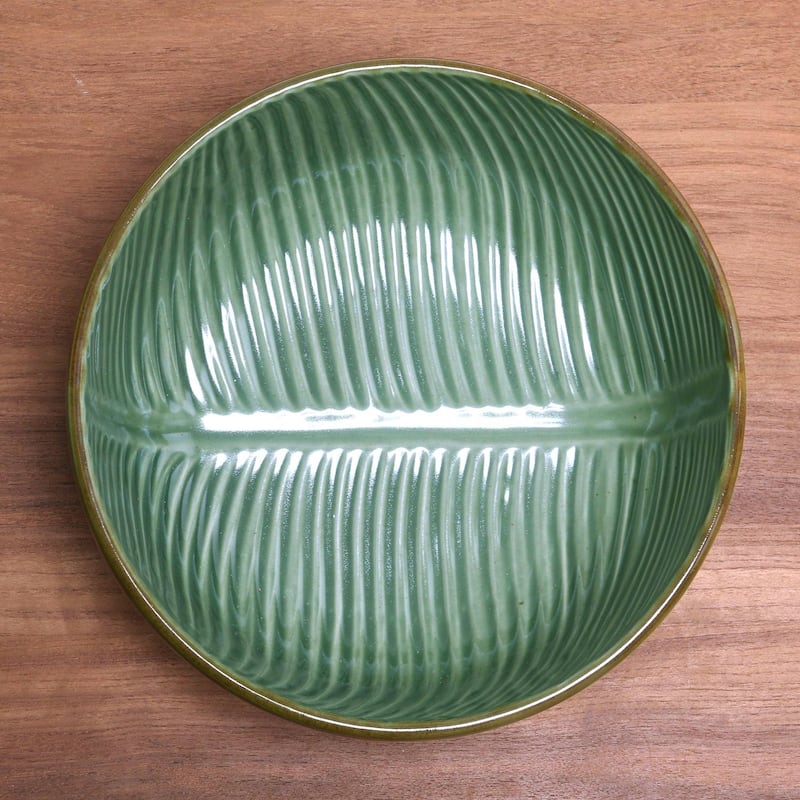 NOVICA Handmade 9" Banana Vibes Ceramic Serving Bowl (Indonesia)