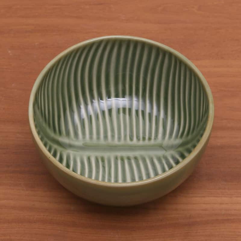 NOVICA Handmade Banana Vibes Ceramic serving bowl (Indonesia)