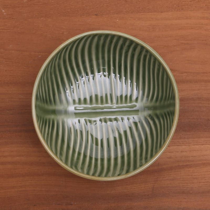 NOVICA Handmade Banana Vibes Ceramic serving bowl (Indonesia)