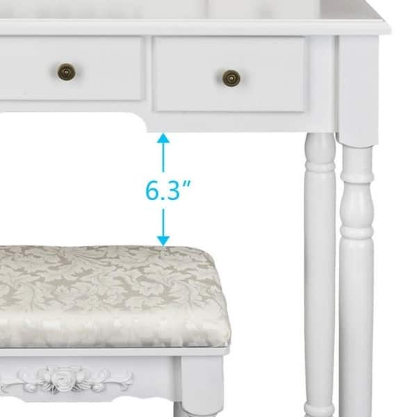 Shop Modern Bedroom Dresser Makeup Vanity Table And Stool