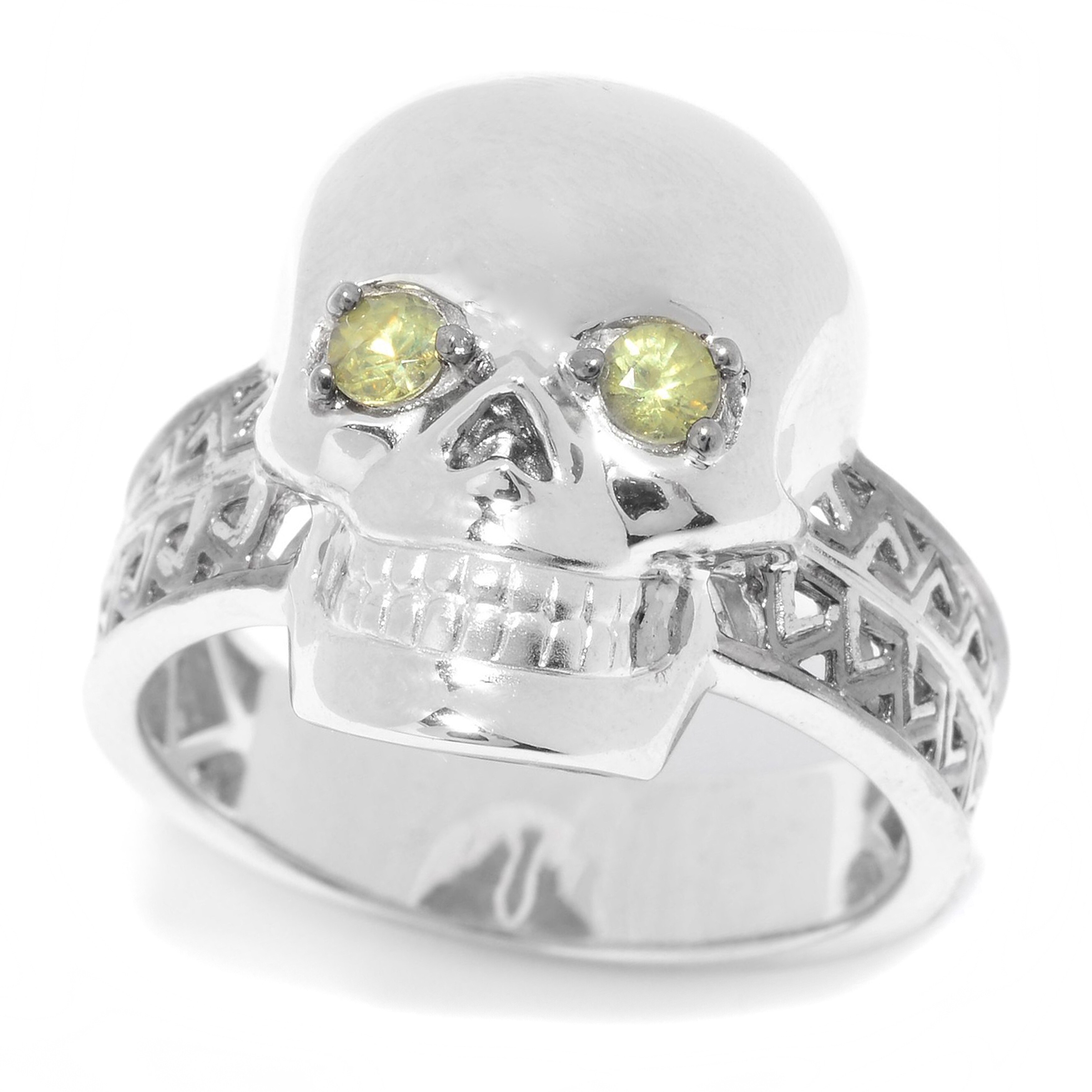 skull gemstone ring