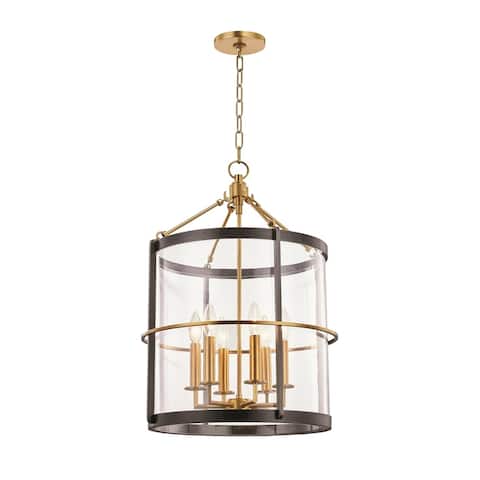 Ren by Becki Owens for Hudson Valley Lighting 6-light Aged Brass Pendant