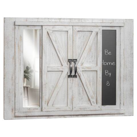 The Gray Barn West View Photo Collage Picture Frame and Chalkboard with Mirror
